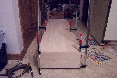 Case bottom being glued