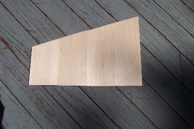 Glued-up plank